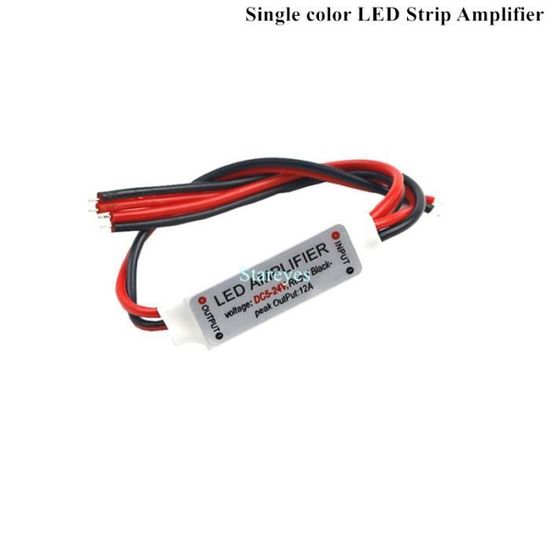 Amplificateur RGB 30A 360W - 1 Pièce, Compatible Bande LED RGB, Drain 3 COMS - Certifié CE RoHS - 7
