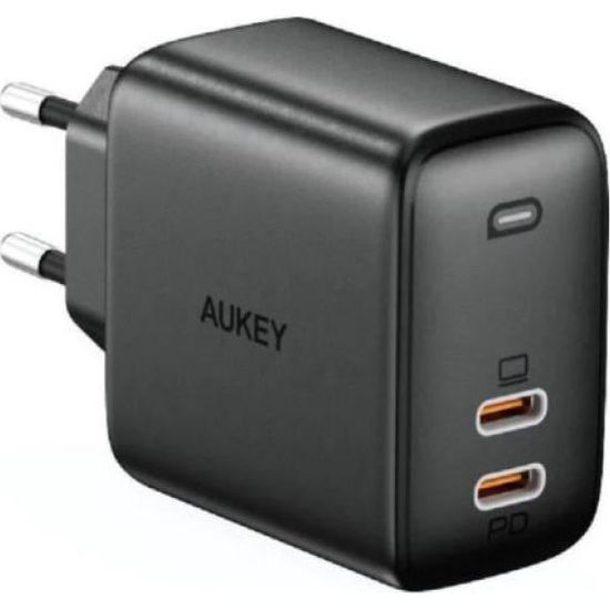 Chargeeur Aukey 2x USB-C (PA-B4S)