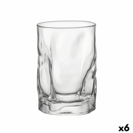 6 Verres à Whisky Bormioli Rocco Diamond – 13,25 Oz (39 Cl) – Transparents, Sans Plomb, Lavables Au Lave-vaisselle