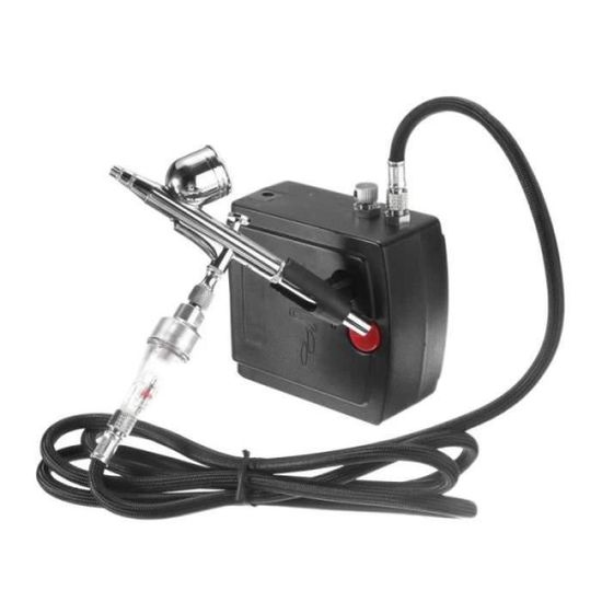 Kit aérographe Airbrush Compressor Pistolet portable avec mini kit