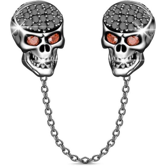 Chevalière Tête De Mort En Argent - D'Or Et D'Argent