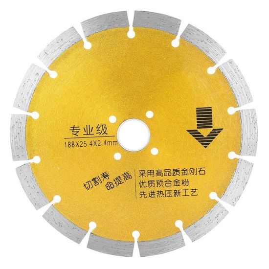 Disque Diamanté Silverline 230mm - Tronçonner Béton Pierre Maçonnerie 22,2mm