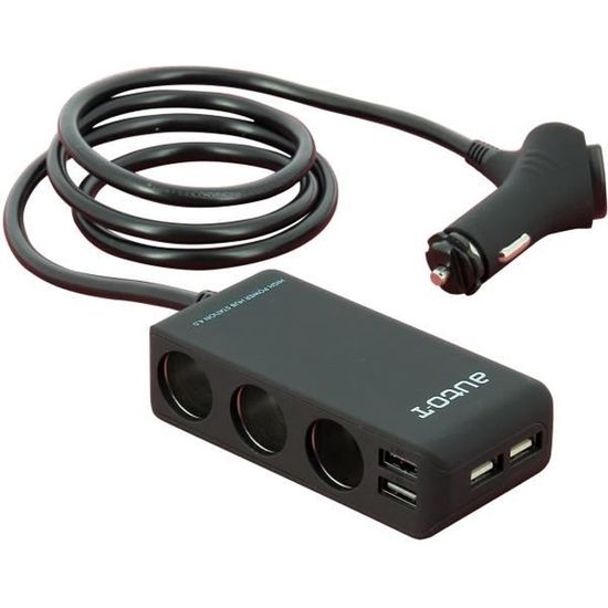 Multiprise Allume-cigare Voiture 12-24V - 3 Prises Ou Plus - Chargeur Universel Pour Voiture - Neuf Sans Marque
