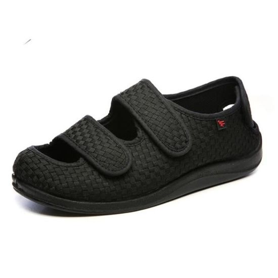 Chaussons HomeTop Pour Femme - Pantoufles Diabétiques à Cordon Ajustable, Mousse Mémoire - Confort Largeur