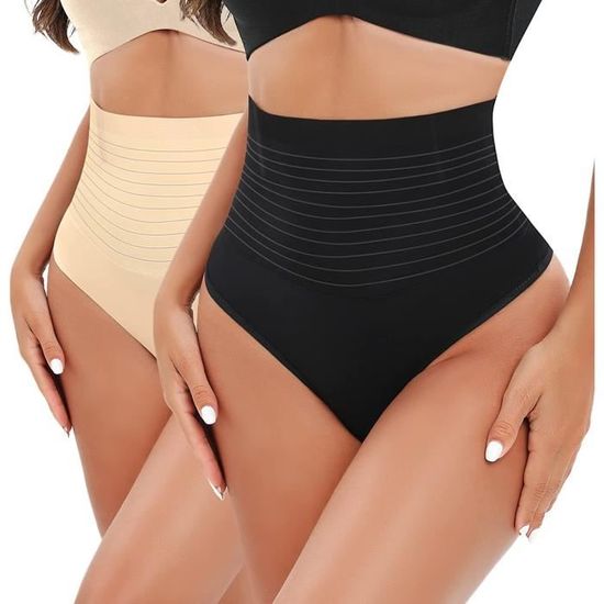 Culottes Gainantes 2XK-NOV - Lot De 4 - Taille Haute Ventre Plat - Coton Élastique Invisible