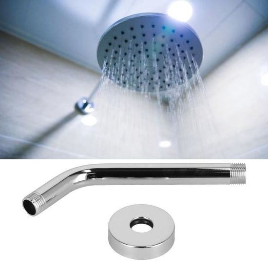 Rallonge De Bras Pour Baignoire Bras De Douche Fixé Au Mur Carré Haute Qualité Structure En Acier Inoxydable Droit Bras De Rallonge De Douche Tuyau Pour Accessoires De Pommeau De Douche Au