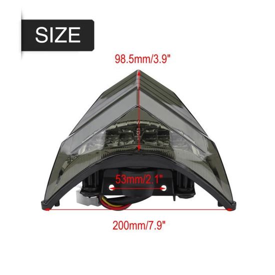 EBTOOLS Clignotants Moto 2pcs Clignotants Feux Indicateurs Lampe De