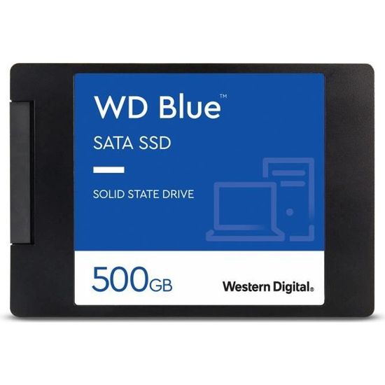 WD Blue™ - Disque SSD Interne - 3D Nand - 500Go - 2.5" (WDS500G2B0A)