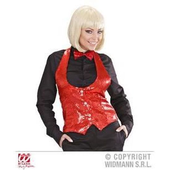 Vin rouge - Gilet De Costume À Paillettes Dorées Brillantes Pour Homme