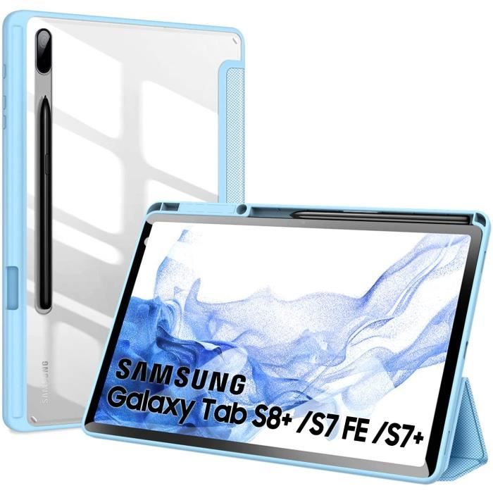 IVEOPPE Custodia Con Tastiera Per Samsung Galaxy Tab S7 FE/S8+/S7 Plus