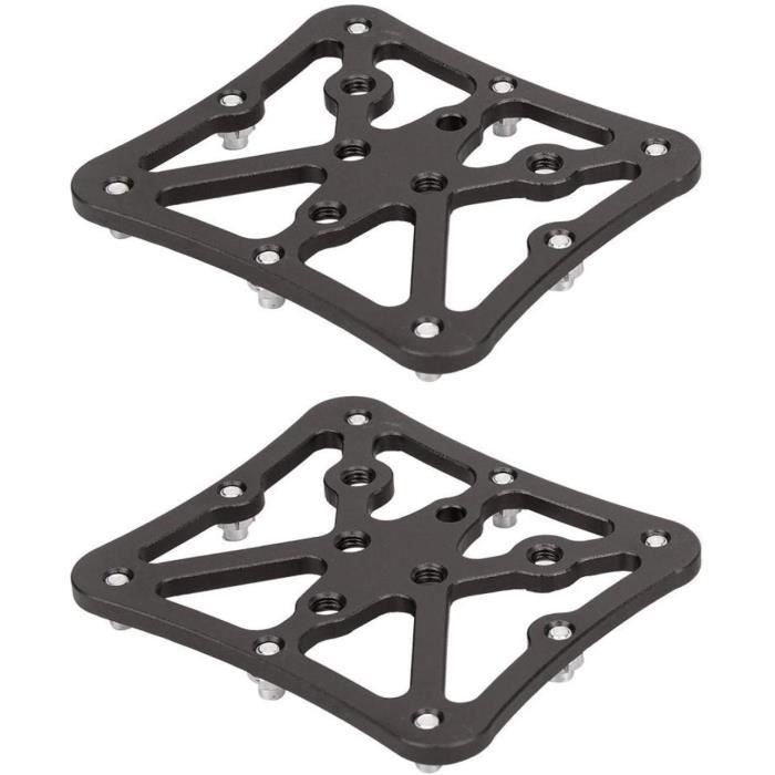 Adaptateurs De Pédales Vélo - Convertit Pédales SPD/Look Keo En Plates - Aluminium 90x90x10mm