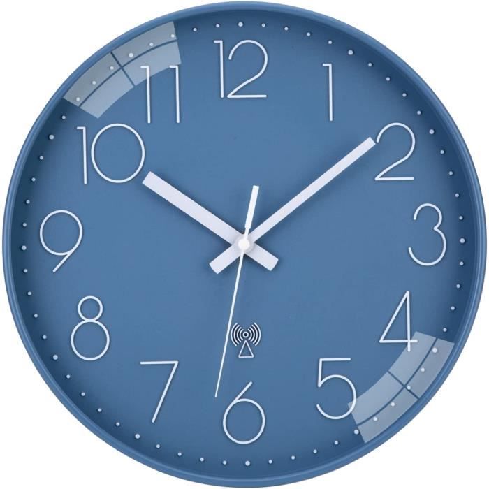 Horloge Murale En Verre De 30 Cm, Horloge Quartz Ronde Modern Silencieuse Sans Tic Tac Horloge Murale Pour Salon Cuisine Chambre A Coucher Bureau 98214023