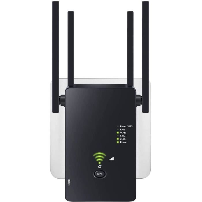 Amplificateur WiFi 1200 Mbps - Répéteur Sans Fil 5G - Blanc - Neuf
