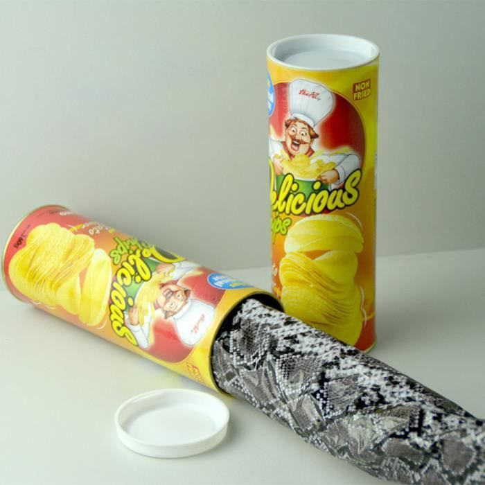 Halloween Magic Potato Chips bidons Snake Tricks blague effrayante frites jouer jouets fun@LP-296