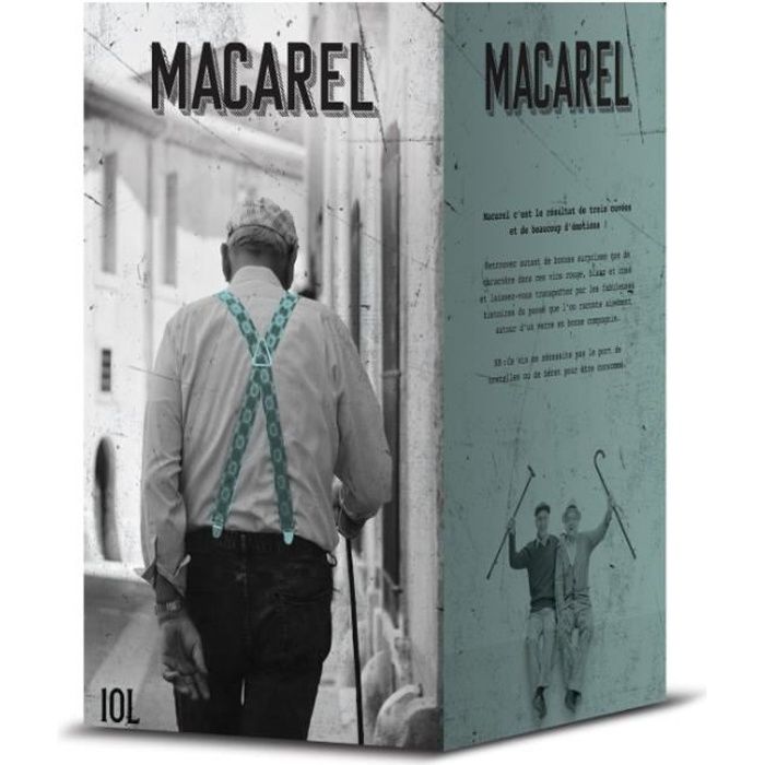 Vin de table rouge en cubi de 10 L - MACAREL vin rouge France