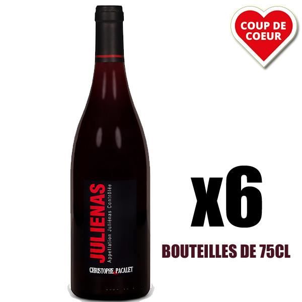 X6 Juliénas 2011 75 cl Domaine Pacalet Christophe AOC Juliénas Vin Rouge
