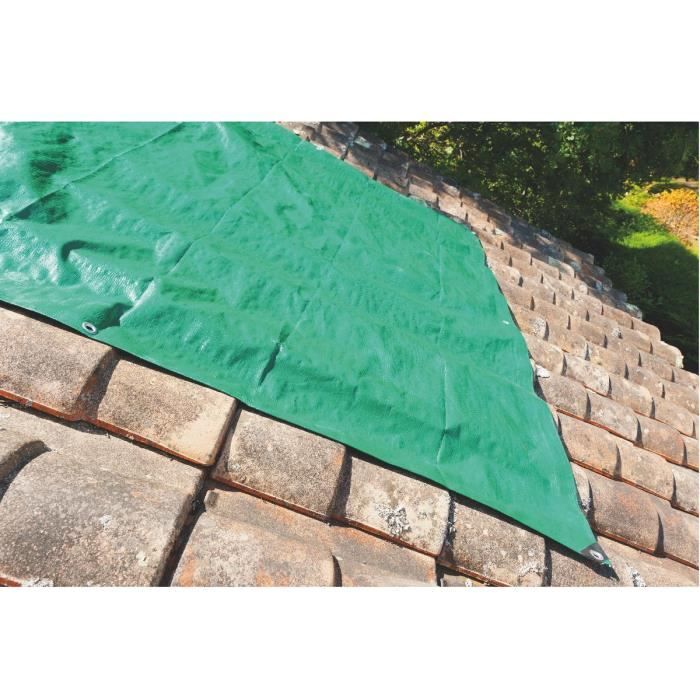 Bâche de protection pro Cap Vert - Dim. 5 x 8 m