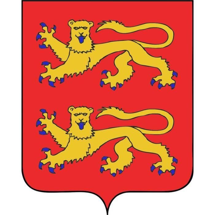 Autocollant sticker voiture blason normandie