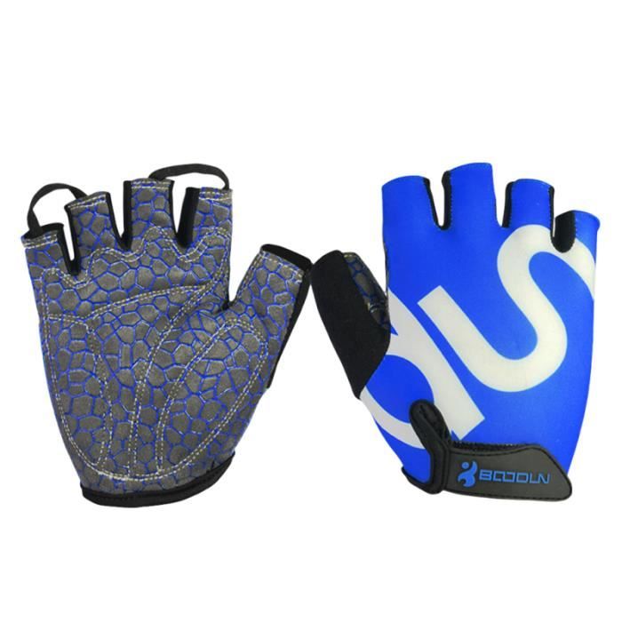 1 paire de gants demi-doigt antichoc respirant de cyclisme de vélo pour hommes Sport ACCESSOIRES VELO - DECORATION VELO