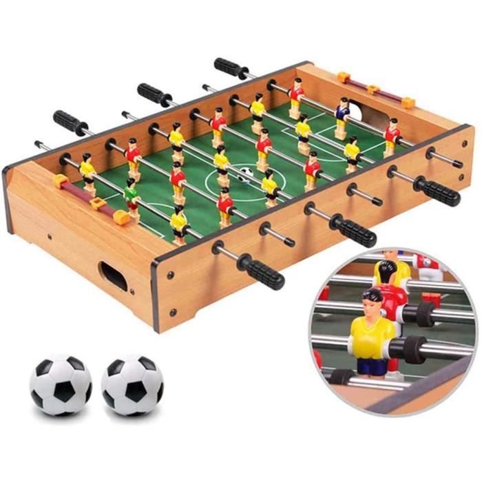 Poste Libre Baby-Foot Mini Table Babyfoot Enfants Adulte Jeu de Table Soccer de Voyage Enfants Adolescents Adults Cadeau Cadeau 682