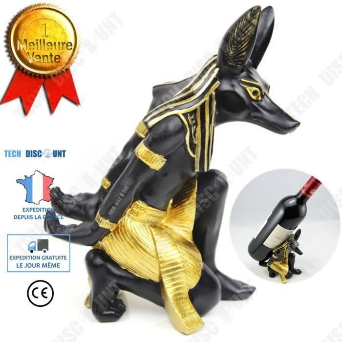 TD Porte bouteille vin décoratif table décoration idée cadeau support maison original rangement boissons alcool casier sculpture