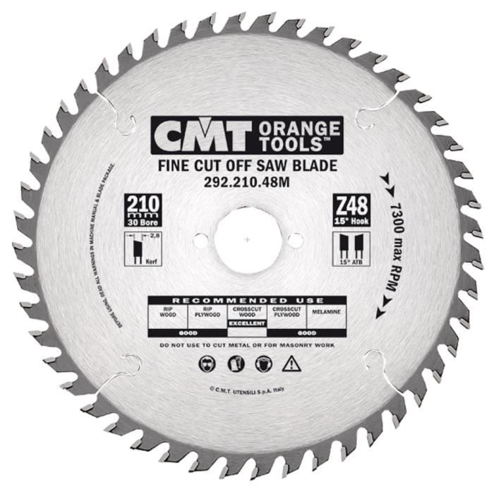 CMT : Lame carbure 160 mm 40 dents alesage 30mm