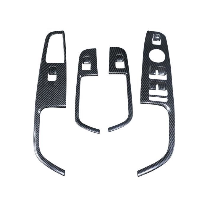 Accessoires auto intérieurs,Autocollants décoratifs style carbone pour Alfa Romeo Stelvio giulia, équipement de - Type Stelvio-4pcs