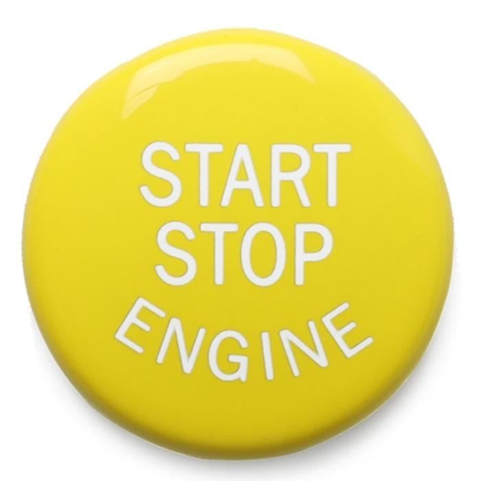 Antivol - Bloque Roue,Jaune Moteur Démarrage Bouton D'arrêt Pour BMW E châssis E46 E60 E90 E92 E87 E82 E64 E70 E71 - Type Yellow #A