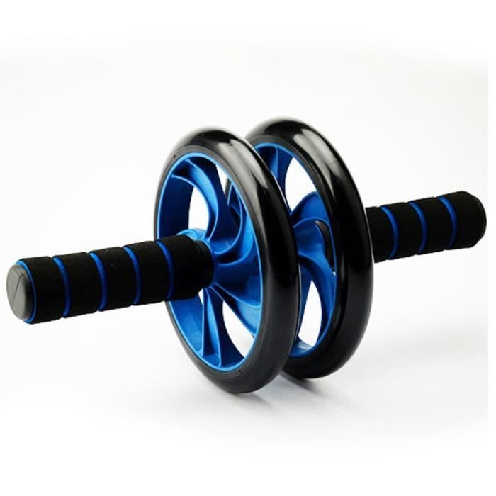 {Yokata} roue abdominale AB Roller, roue fitness, roue AB avec tapis pour les genoux, pour le fitness et l'entraînement des muscles