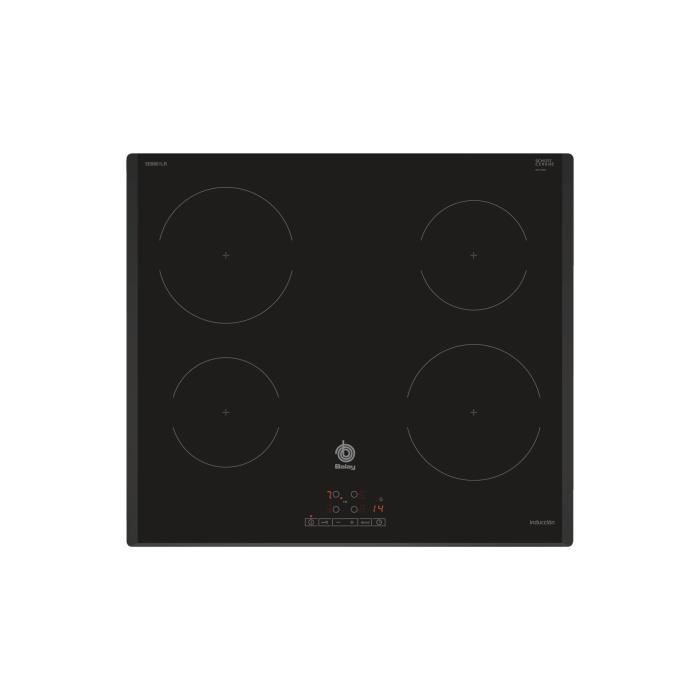 Balay 3EB861LR, Intégré, Plaque avec zone à induction, Verre, Noir, 1400 W, 15 cm