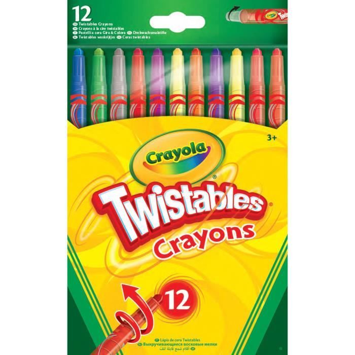 12 Twistable Crayons