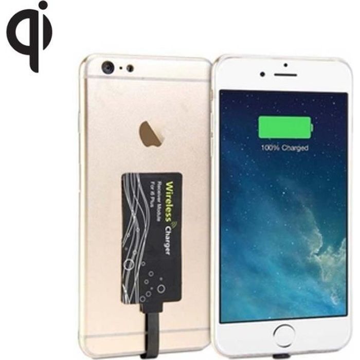 Récepteur pour chargement sans fil Qi Iphone 6+/6S+/7+ (WT-IP6-P)