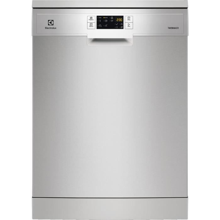 Lave-vaisselle pose libre ELECTROLUX ESF9515LOX - 14 couverts - Moteur induction - L60cm - 49 dB - Inox