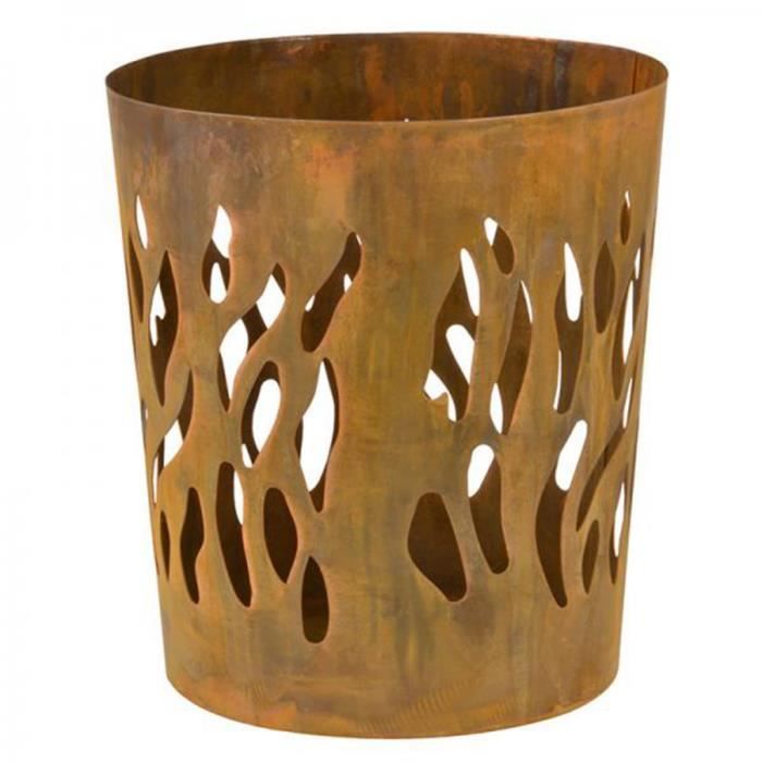 Brasero rond coloris rouille Esschert Design FF216