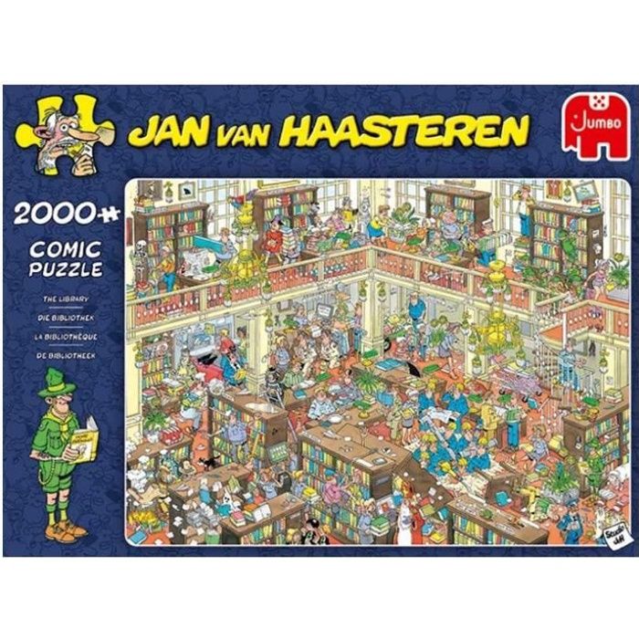 Jumbo puzzle Jan van Haasteren La bibliothèque 2000 pièces