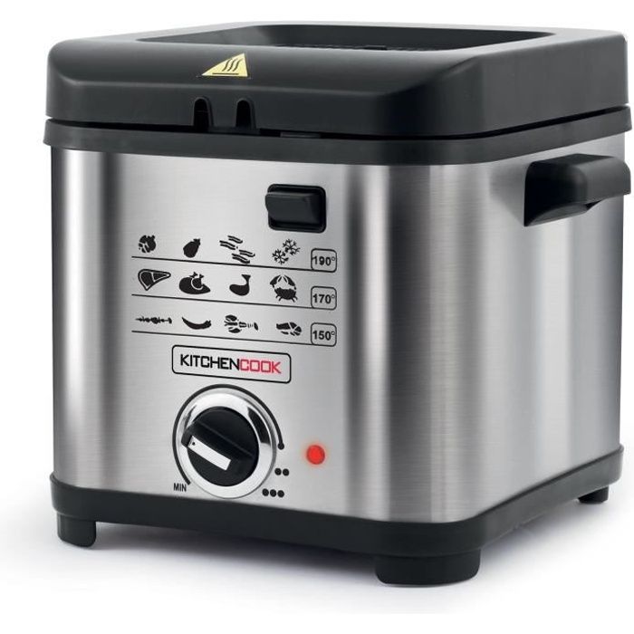 KITCHENCOOK - FR1010_SIL - Friteuse - 900W - 1,5L - Gris