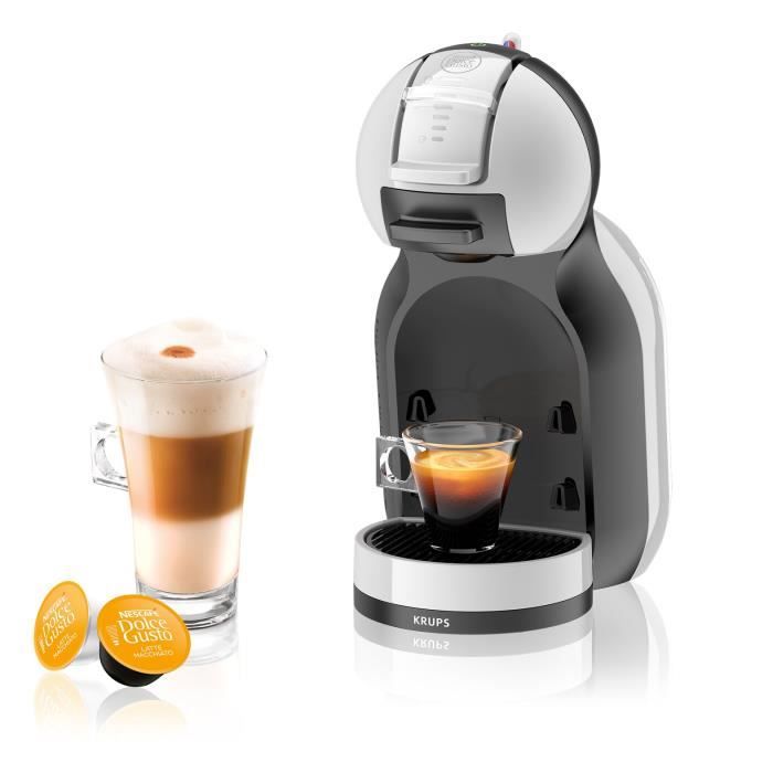 KRUPS Nescafé Dolce Gusto YY3888FD Mini Me Machine à café expresso, Pression 15 bars, Curseur de dosage, Cafetière dosettes, Gris
