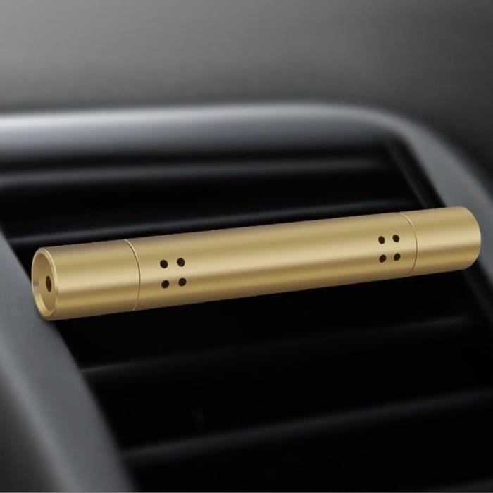 Diffuseur de ventilation automatique portatif d'agrafe de climatisation de voiture de parfum de sortie de voiture,eaux de cologne,or