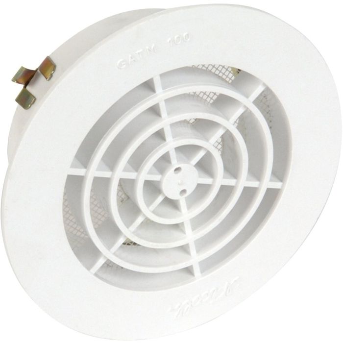 Grille ronde intérieure avec moustiquaire PVC diam