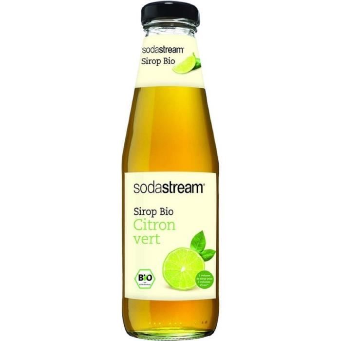 LOT DE 8 - Concentré bio Sirop Citron Vert - 500 ml SODASTREAM