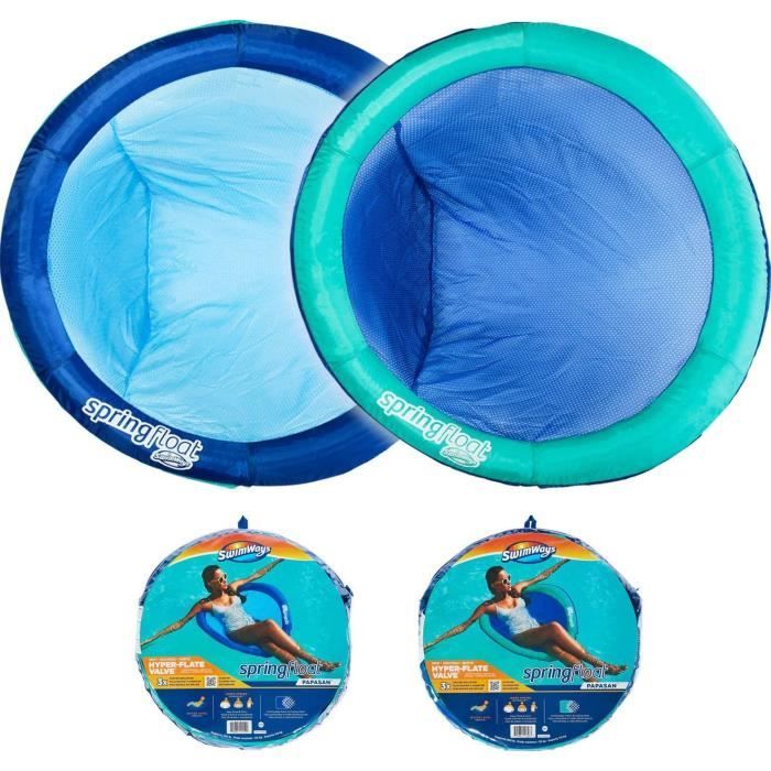 SWIMWAYS - SPRING FLOAT PAPASAN NEW VALVE SwimWays - bouée gonflable et tissu siège de piscine transportable - 6061308