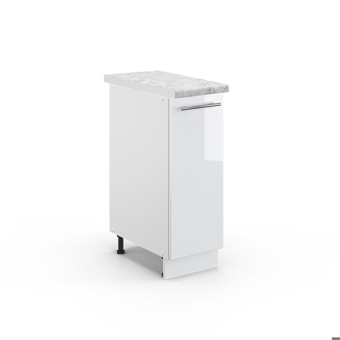Meuble Sous-Plan Cuisine Fame-Line VICCO 80 Cm – Blanc Haute Brillance – Neuf