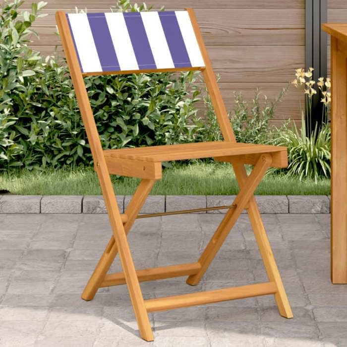 Lot De 2 Chaises De Bistro Pliantes – Siège Céramique Terre Cuite/blanc, Cadre Fer – Pour Terrasse, Balcon, Jardin (38x45.5x89.5 Cm)