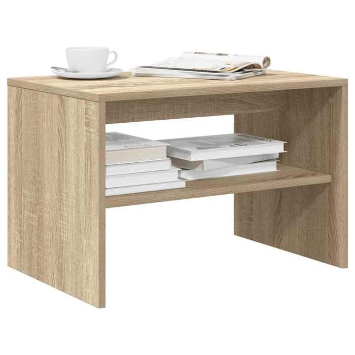 vidaXL Meuble TV chêne sonoma 60x40x40 cm bois dingénierie unité TV console TV banc TV meuble de télévision meuble 859102