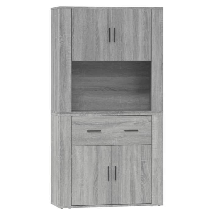 VidaXL Petit Buffet En Chêne Sonoma – 2 Portes 1 Tiroir – Meuble Rangement Moderne (60x30x70 Cm)