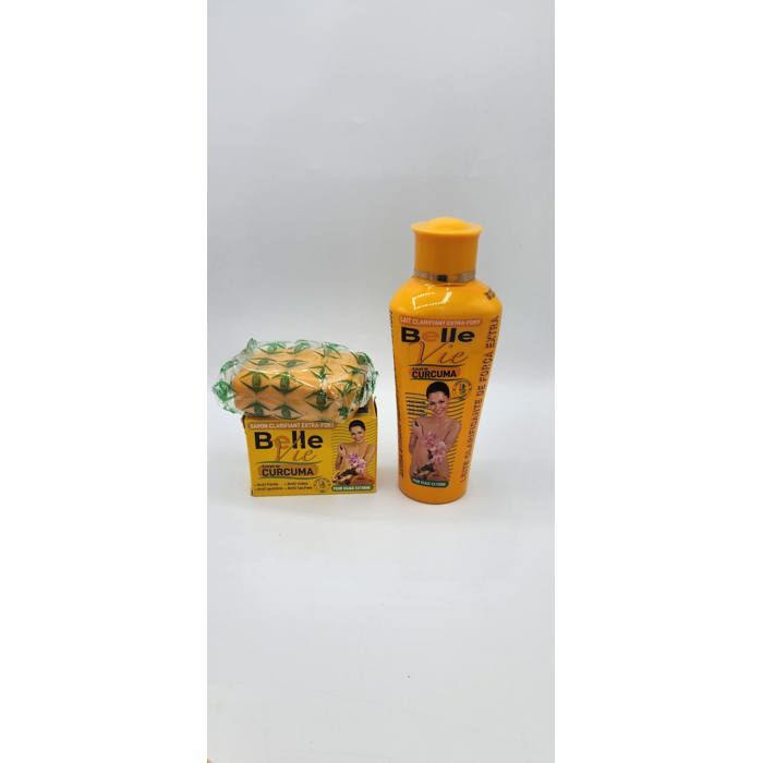Crème éclaircissante Belle Vie Au Curcuma - 400ml - SPF50 - Pour Teint Uniforme
