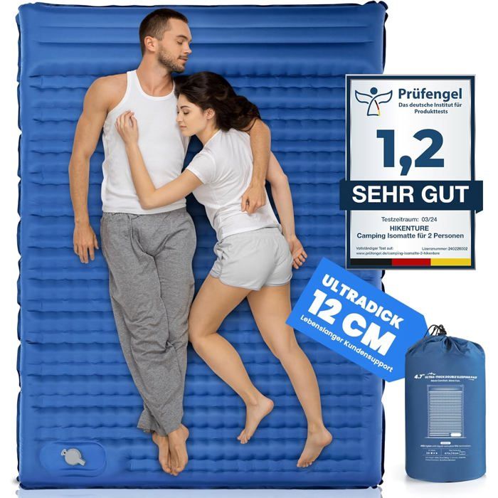 KKNE Matelas de couchage pour camping, matelas gonflable ultra léger de KKNE Matelas de couchage pour camping, matelas gonflable ultra léger de