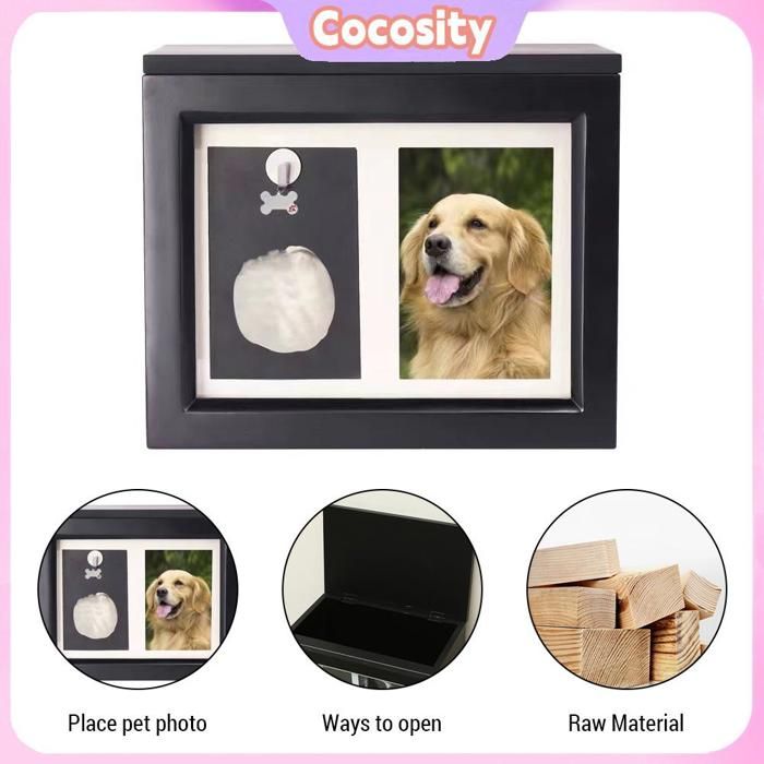 Meilleurs prix pour Cocosity Urne de chien Urnes commémoratives pour animaux de compagnie pour chiens ou cendres pour chats avec animalerie lit Noir