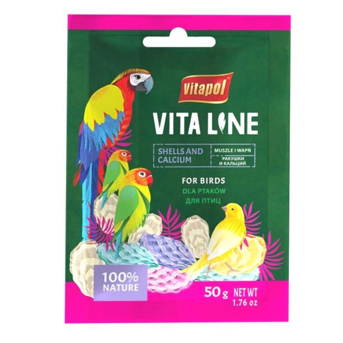 Vitapol VITALINE SHELLS + CALCIUM pour perroquets