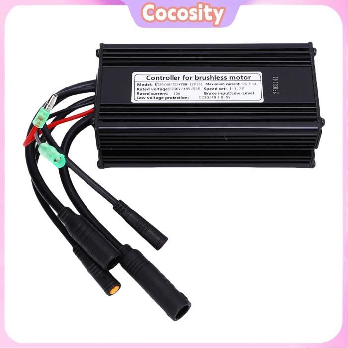 Contrôleur de moteur 36V 48V 52V 9 tubes 500W 750W Contrôleur dondes sinusoïdales avec connecteur détanchéité pour vélo